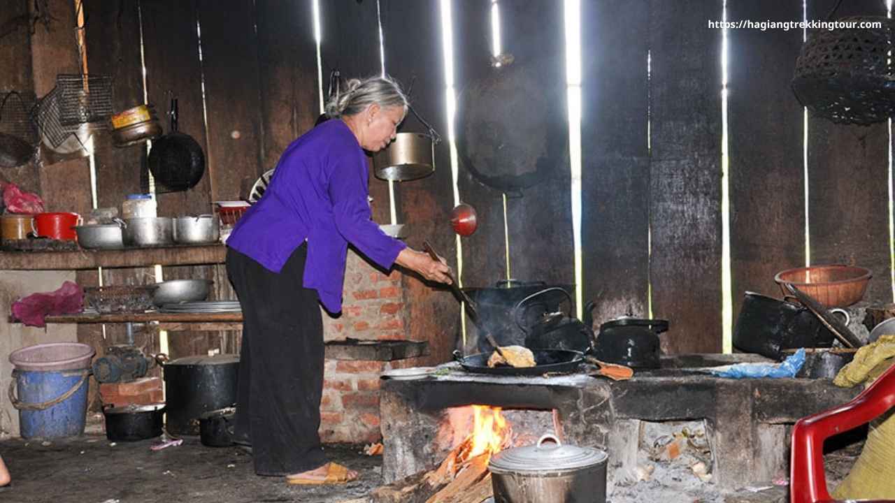 Rice terraces and tea fields northern Vietnam Ha Giang trekking