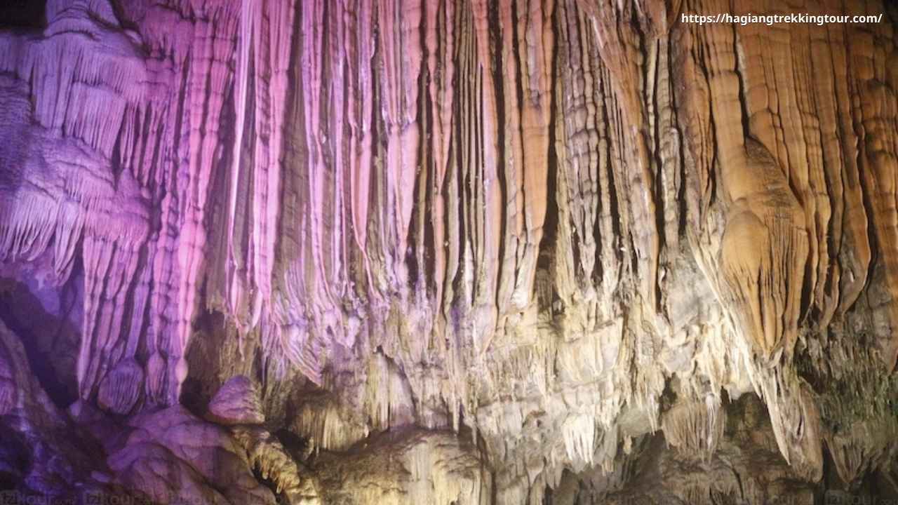 Ban Gioc area karst limestone mountains and mist at sunrise, Cao Bang province