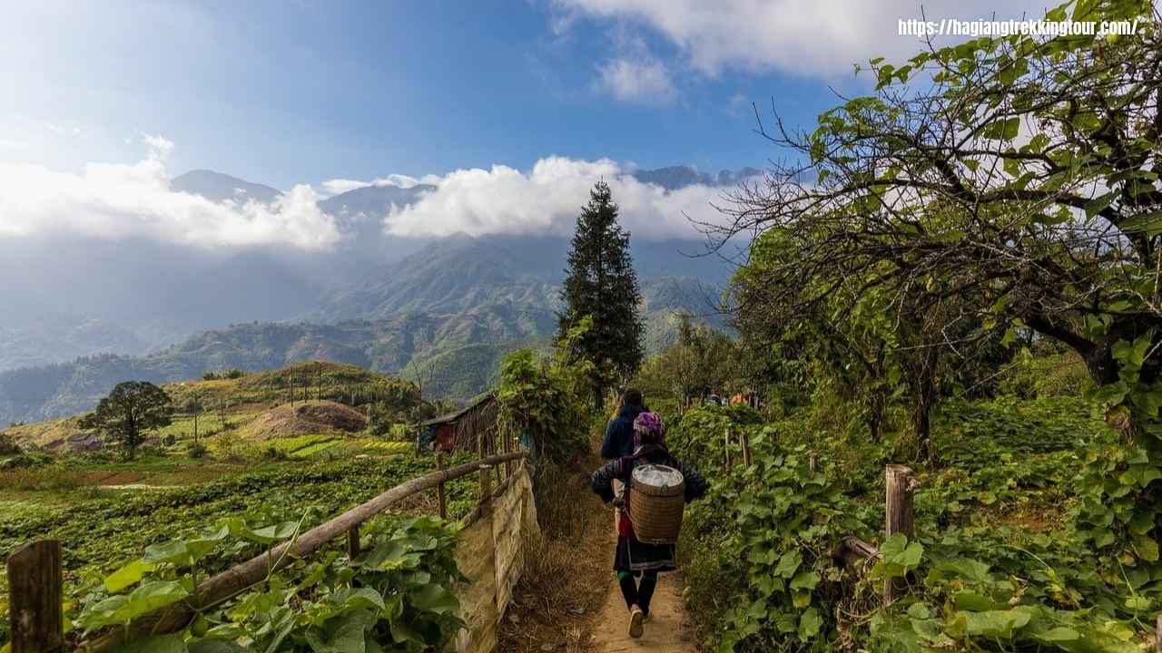 Ha Giang ethnic village stream and local trekking stop in northern Vietnam